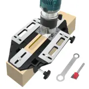 Aluminum Alloy Door Hinge Jig Guide Woodworking Door Hinge Template Slotting Locator Door Lock Jig for Wood Cabinet Kitc