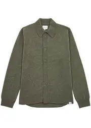 Norse Projects Martin Wool Cardigan - Khaki - S S