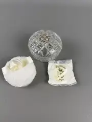 Lady Primrose TRYST Diamond Dusting Silk Powder Crystal Jar & Puff