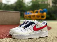 在飛比找Yahoo奇摩拍賣-7-11運費0元優惠優惠-Nike Air Force 1 AF1 白紅藍 蛇紋 空軍