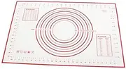 Silicone Baking Sheet Rolling Dough Pastry Cakes Bakeware Liner Pad Mat Oven Pasta Cooking Tools 40cm*60cm,Red