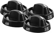 [NUOBESTY] 4Pcs Gas Stove Control Knobs Replacement Cooking Stove Knobs for Easy Use and Installation Durable Material Compatible with Various Cooktops