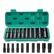 OZNALA 10Pcs 8-24Mm 1/2 inch Drive Deep Impact Socket Set Heavy Metric Garage Tool New