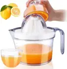 Citrus Juicer, Orange Lemon Manual Hand Squeezer, Anti-Slip Lid Rotation Reamer