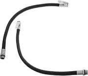 ULTECHNOVO 2pcs Tire Inflator Extension Hose Kit with Pressure Gauge Lightweight and Pump Hose for Cars Bicycles and Electric Vehicles for Travel and Outdoor Use
