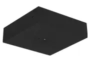 3A LED Surface Mount Emergency Spitfire Black