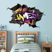 Graffiti Personalized Custom Name Wall Sticker Decal WC77