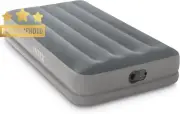 Intex Dura-Beam Standard Air Mattress Twin Size 12" High with Built-in Pump