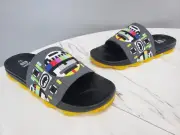 NEW NO BOX Ecko SLIP-ON SLIDE SANDALS Men 12 yellow waterproof water shoe slides