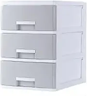 File Cabinet Desk Top Storage Box Drawer Cabinet Multi-layer Sundries Storage for Home Office(34x25x32cm)