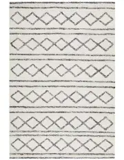 [Rug Culture] Studio Milly Textured Woollen Rug in White/Grey