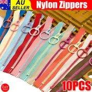10x Nylon Zippers Sewing Tool Edge Puller Zip Tailor Zipper Mixed Color DIY 15cm