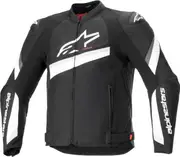 Alpinestars T-GP Plus R V4 Motorcycle Textile Jacket, black-white, Size 3XL for Men Black White