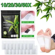 10-50pcs Foot Detox Patches Pads Toxins Deep Cleansing Herbal Organic Slimming