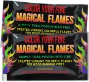Color Magical Flames Create Colorful & Vibrant Flames for Fire Pit - (25 Pack)
