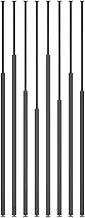 Wall Paravent Room Divider, Freestanding Privacy Screen Column Protector, Home Office Partition Post Column Separator (Black), 5/8/10pcs Metal Post - 135-300cm(8pcs,175cm/69in/5.74ft)