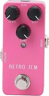 Haofy Retro JCM Distortion Guitar Pedal True Bypass Effect for Rock Enthusiasts DC9V Mini Aluminum Alloy