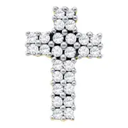 1/3CT-Diamond CROSS PENDANT