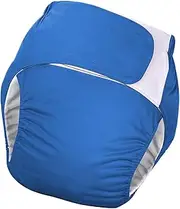 koolsoo Adult Cloth Diaper Reusable Nappy Cover Waterproof Incontinence Underwear Fast Drying Soft Material Breathable Lining for Elderly Women Men, Dark Blue