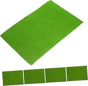 ibasenice 5Pcs Turf Mat for Micro Landscape Prop Cuttable Fake Lawn for Sand Table Diorama Durable Decorative Grass Mats for Decor and Model Layouts