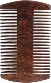 Lice Combs, Double Sided Lice Comb, Wide Fine Teeth Remove Louse Prevent Static Wooden Beard Mustache Comb for Women Men
