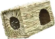 FONDOTIN Cozy Hand Woven Decorative Pet Nest for Animals Winter Warmth and Breathable Design for Rabbits Guinea Pigs Hamsters Hedgehogs Durable Home Accessory