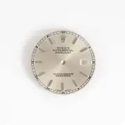 Rolex Dial Mens Datejust Silver w/ White Markers 3035 3135 16034 16234