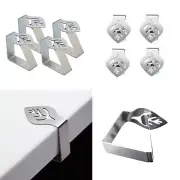 4/12x Table Cloth Clips Stainless Steel Leaf Shaped Cover Tablecloth Clamp Peg