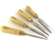 Narex Czech Steel Premium 4 pc True Imperial 1/4, 1/2, 3/4, 1" Chisels- See Desc