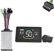 H6C Electric Bike LCD Display 24V-60V+36V 350W Sine Wave Controller Color Screen UART for Electric Bike Replacement (SM 5PIN)