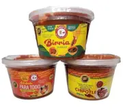3 adobos marinade sauce Birria chipotle & Adobada delicious Mexican authentic