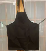 Black Bib Aprons with 2 Pockets Cooking Kitchen Crafts Apron Unisex Washable