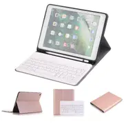 Bluetooth Keyboard & Leather Tablet Case For Ipad Pro / Air 9.7 With Detachable Design & Pencil Holder Rose Gold Keyboards