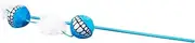 Rogz Catnip Teaser Wand Flussy Rattle Blue Grinz Cat Toy