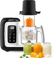 KOSTTE Baby Food Maker, Multifunctional Baby Porridge Maker, Quick Steam Cooking in 15 Minutes, Multifunctional Food Processor for Baby Food, Baby Steaming, Mixing