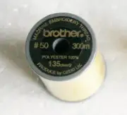 Brother Machine Embroidery Thread #50 in new, sealed condition. Color 031201 205