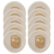 120pc Lemon & Lime Eco-Friendly/Biodegradable Disposable 18cm Side Plate Natural