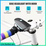 BICYCLE HEADIGHT WITH HORN 1200MAH RECHARGEABLE WATERPROOF B