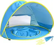 Portable Beach Tent - Net Shelter for UV Blocking Tent | Miini Pool Shade with Carry Bag, Outdoor Anti-UV for Camping, Backyard, Beach Activities