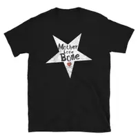 在飛比找蝦皮購物優惠-Mother Love Bone 音樂純棉黑色 T 恤