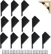 XIHUWZ 12 Pcs Pergola Brackets, 45-Degree Angle Bracket. Specially for Reinforcing Gazebos. Fits 2" x 4" Lumber. with Drainage Holes. Build a Stable Pergola Easily.