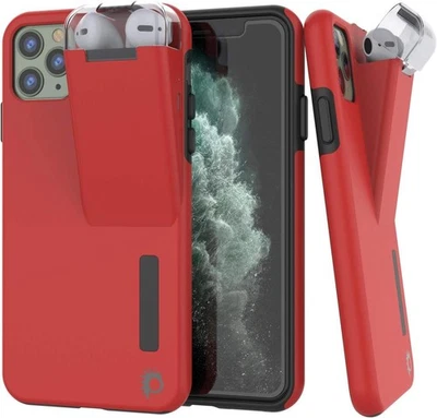 for iPhone 11 Pro Max Airpod Charging Case Holder | Slim & Durable 2 in 1 Cover