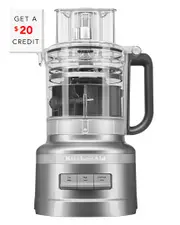 KitchenAid 13 Cup Silver Food Processor With Work Bowl With $20 Credit NoSize