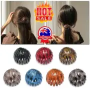 Fashion Retro Leopard Print Hairstyle Headbands Ponytail Hairpin Iron AF