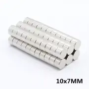 Wholesale Dia:10mmx7mm Super Strong Rare Earth Neodymium Round Disc Magnets N50