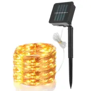 New 100 LEDs Solar String Lights Outdoor, Waterproof Copper Wire for Wedding