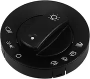 JUMPLAWN Car Headlight Switch Fog Lights Switch Headlight Fog Light Control Brake Lamp Switch Auto Headlight Switch Headlight Control Module Front Headlight Switch Plastic Black