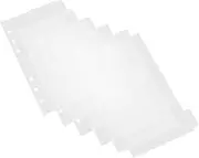 HOMSFOU 6pcs Refillable Loose Leaf Binder with Transparent Acrylic Cover DIY Planner Binder for Notepads and Budget Planning Sturdy and Easy to Clean Shell
