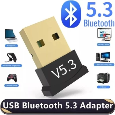 Bluetooth V5.3 USB Adapter Empfänger Transmitter Wireless Receiver Dongle Stick