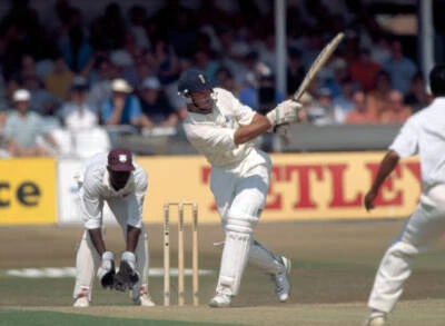 Graeme Hick batting for England during the 5th Test match aga- Cricket Photo 3